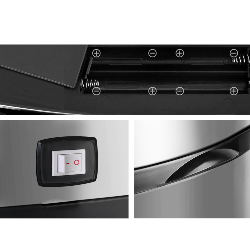 Stainless Steel Motion Sensor Rubbish Bin - 68L
