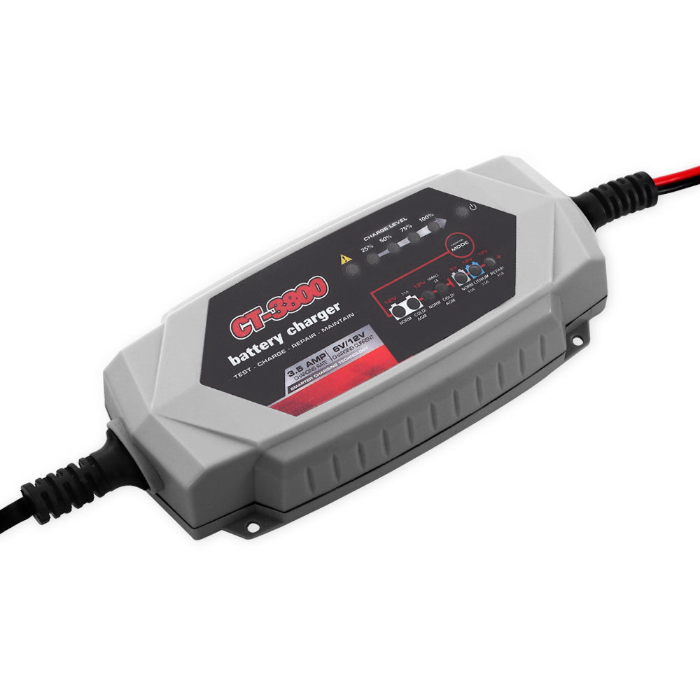 Smart Car Truck Boat Motorcycle Caravan Battery Charger SLA AGM 3.5A - 24V