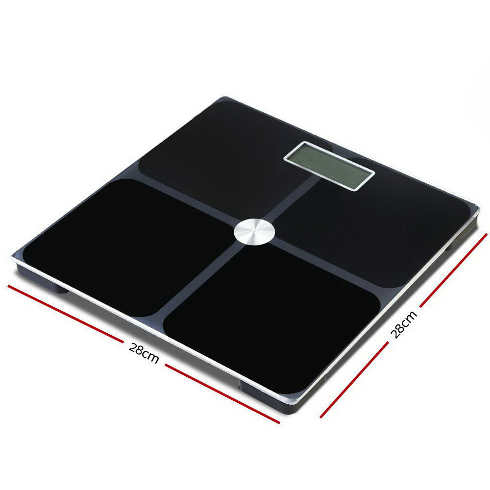 Digital Bathroom Scale 180KG - Black