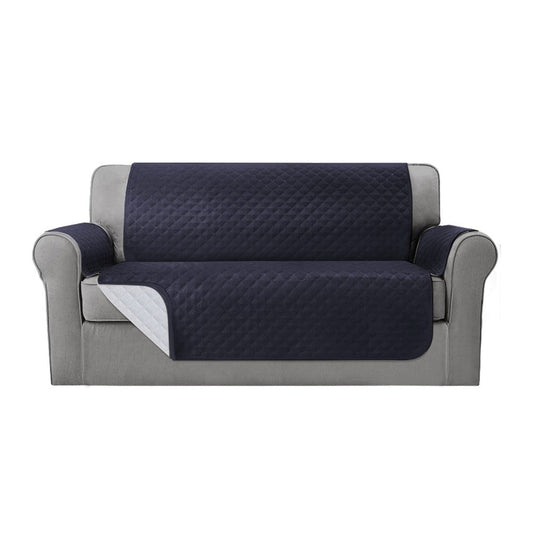 Sofa Cover Quilted Couch Covers Water Resistant 3 Seater Dark Grey