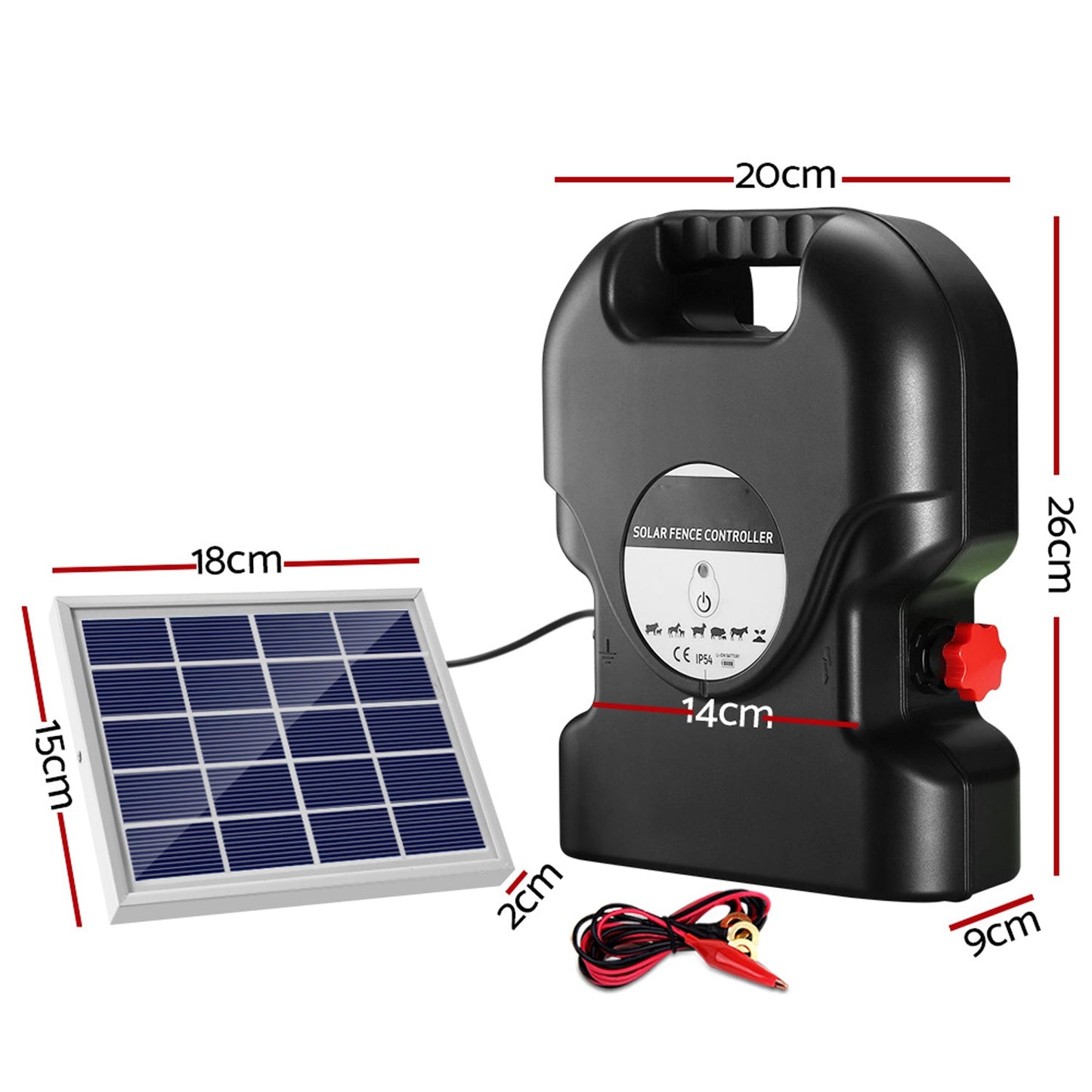 Solar Electric Fence Energiser - 15km