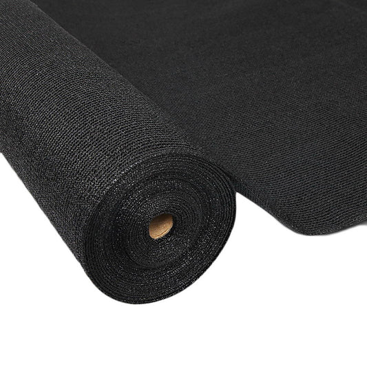 UV Sun Shadecloth Sail Roll Mesh Outdoor Black - 1.83x50m