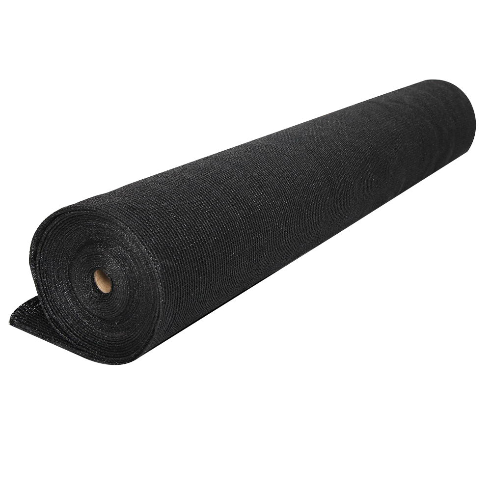 Sun Shade Cloth Sail Roll Mesh Garden Outdoor Black - 1.83x50m