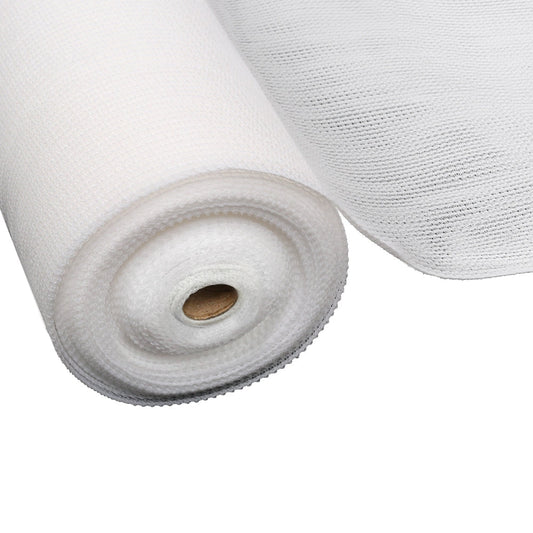 Sun Shade Cloth Sail Roll Mesh Garden Outdoor White - 3.66x10m