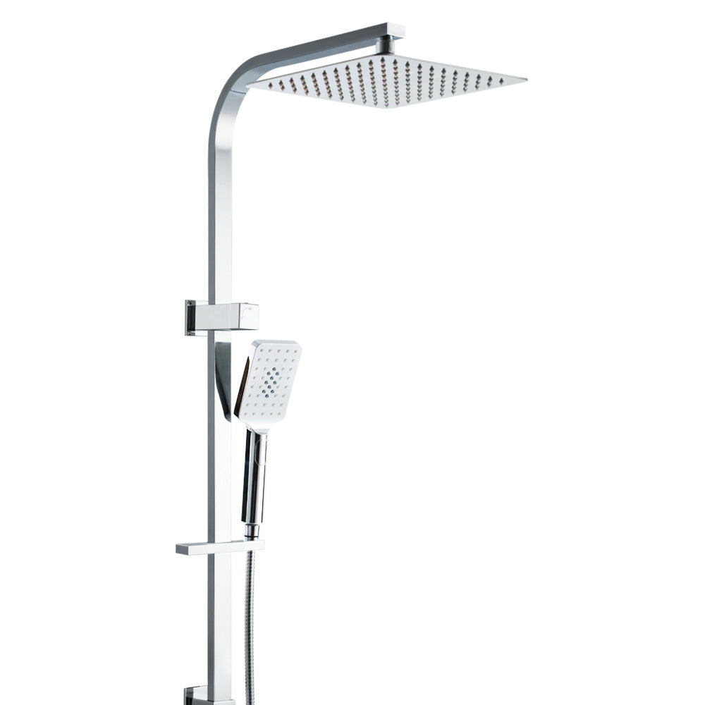 10'' Rain Shower Head Set Round Handheld High Pressure Wall Chrome