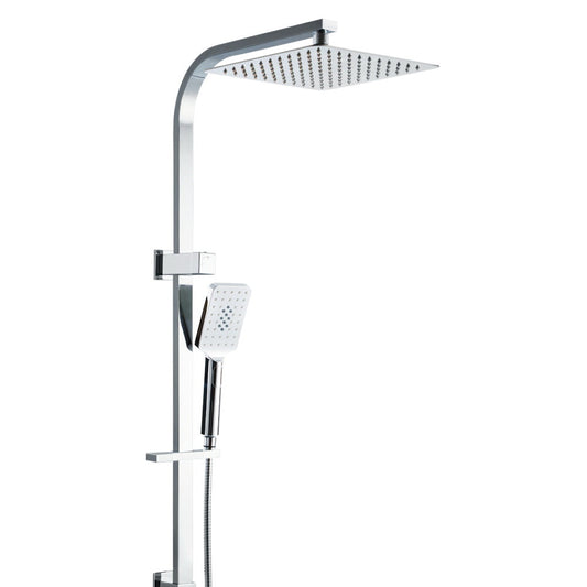 10'' Rain Shower Head Set Round Handheld High Pressure Wall Chrome