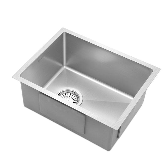 34cm x 44cm Stainless Steel Kitchen Sink Under/Top/Flush Mount Silver