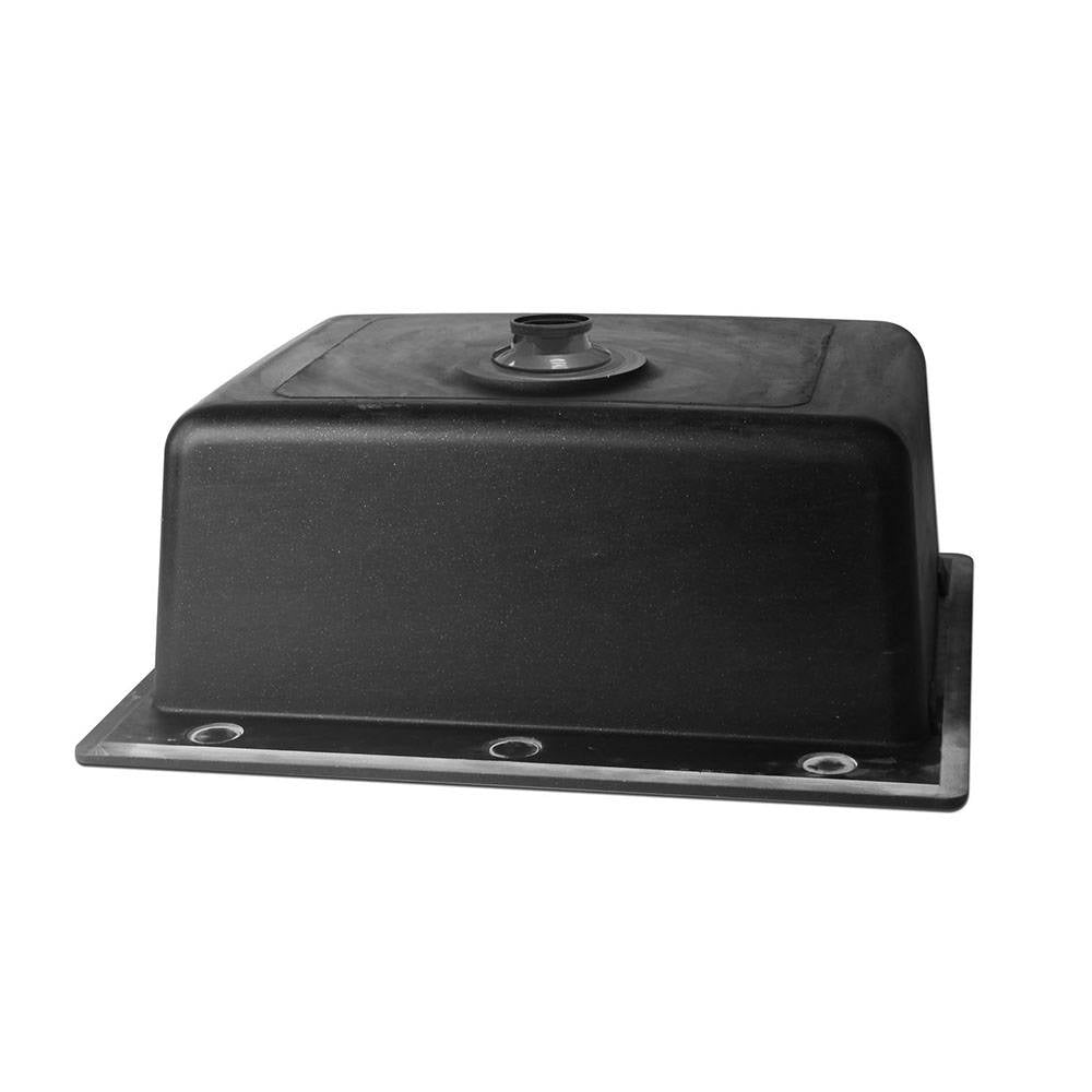 Stone Kitchen Sink 570x500MM Granite Under or Topmount Basin Bowl Laundry Black