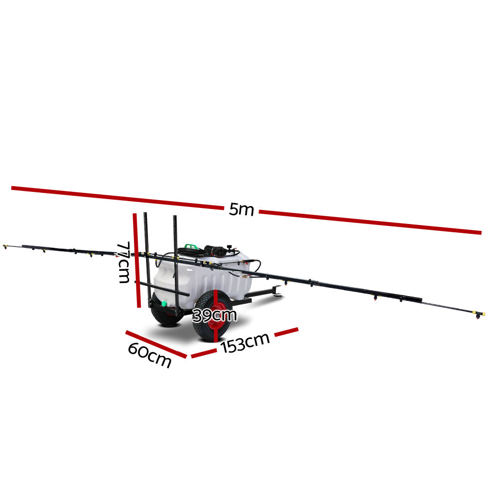 Weed Sprayer Trailer Spray Tank Farm Pump ATV 5M - 100L