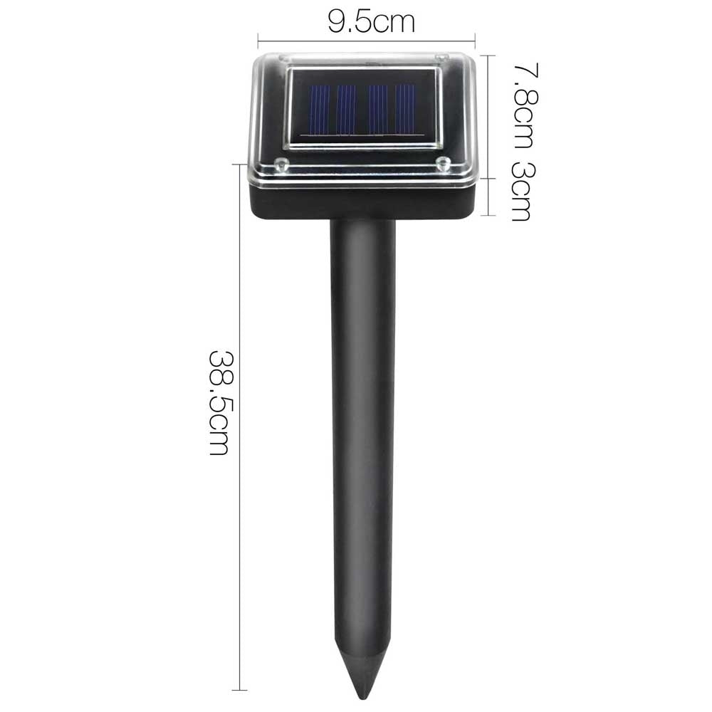 Solar Powered Snake Repeller Ultrasonic Pest Repellent - 20x