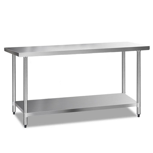 Stainless Steel Kitchen Bench - 610 x 1829mm