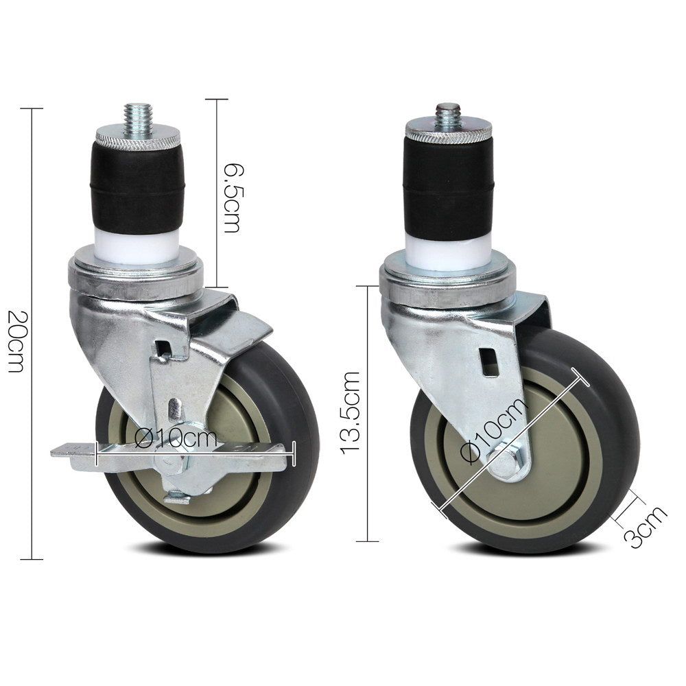 Swivel Castor Wheels - Set of 4