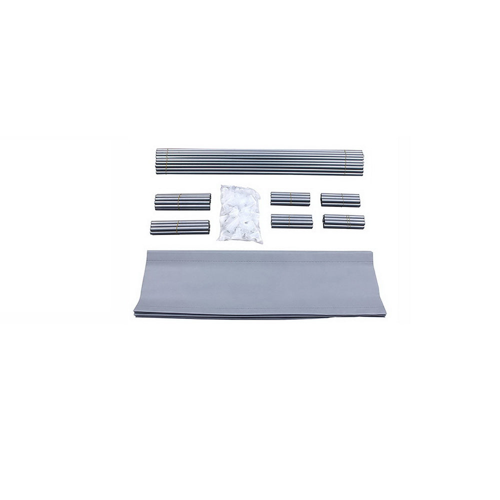 Metal Fram Stackable 10 Tier Shoe Rack - Silver