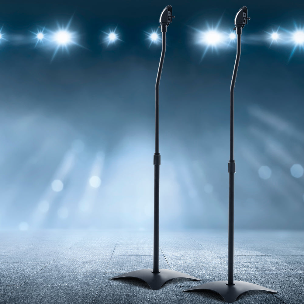 112CM Surround Sound Speaker Stand - Black - Set of 2