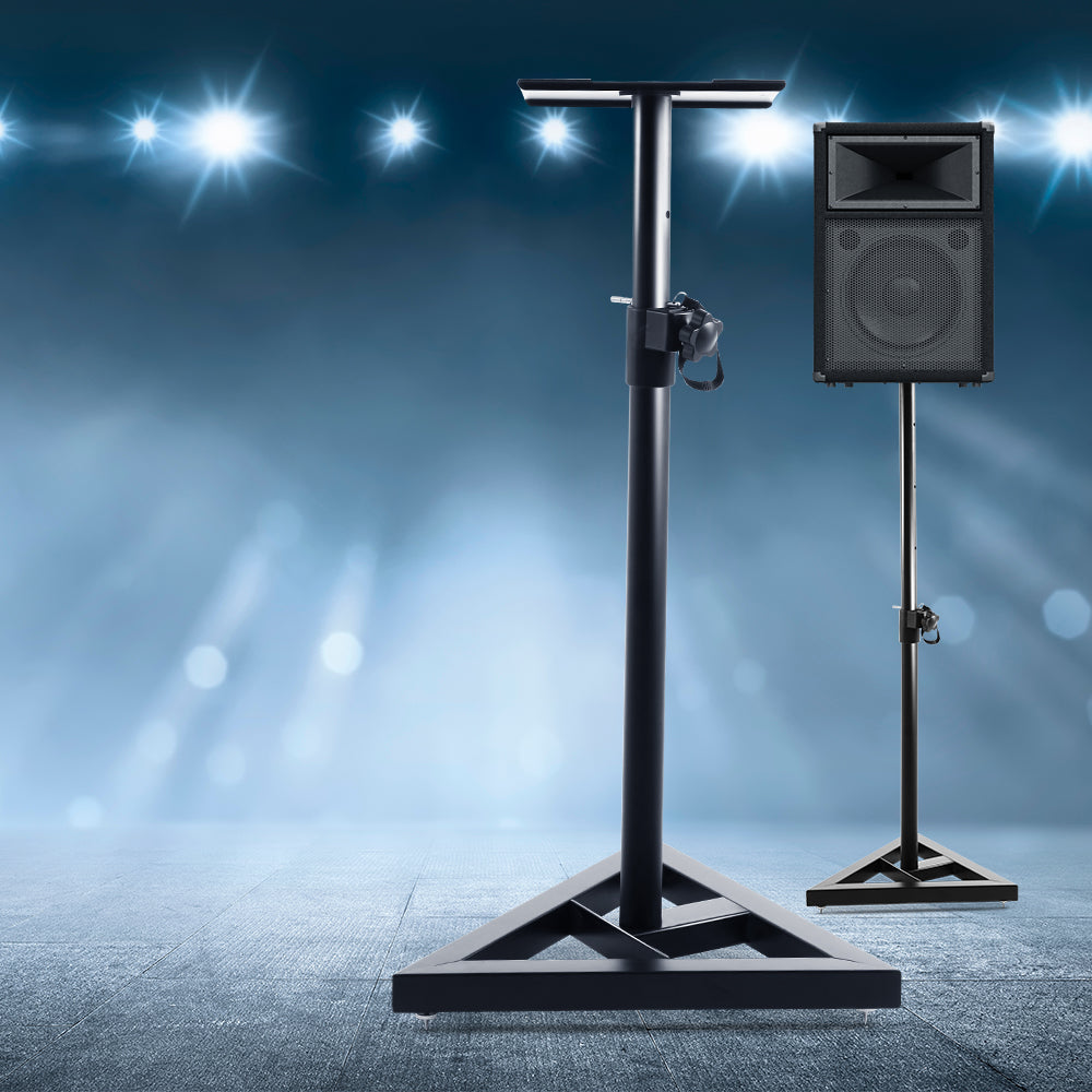 Surround Sound Speaker Stand Set of 2 120CM  - Black