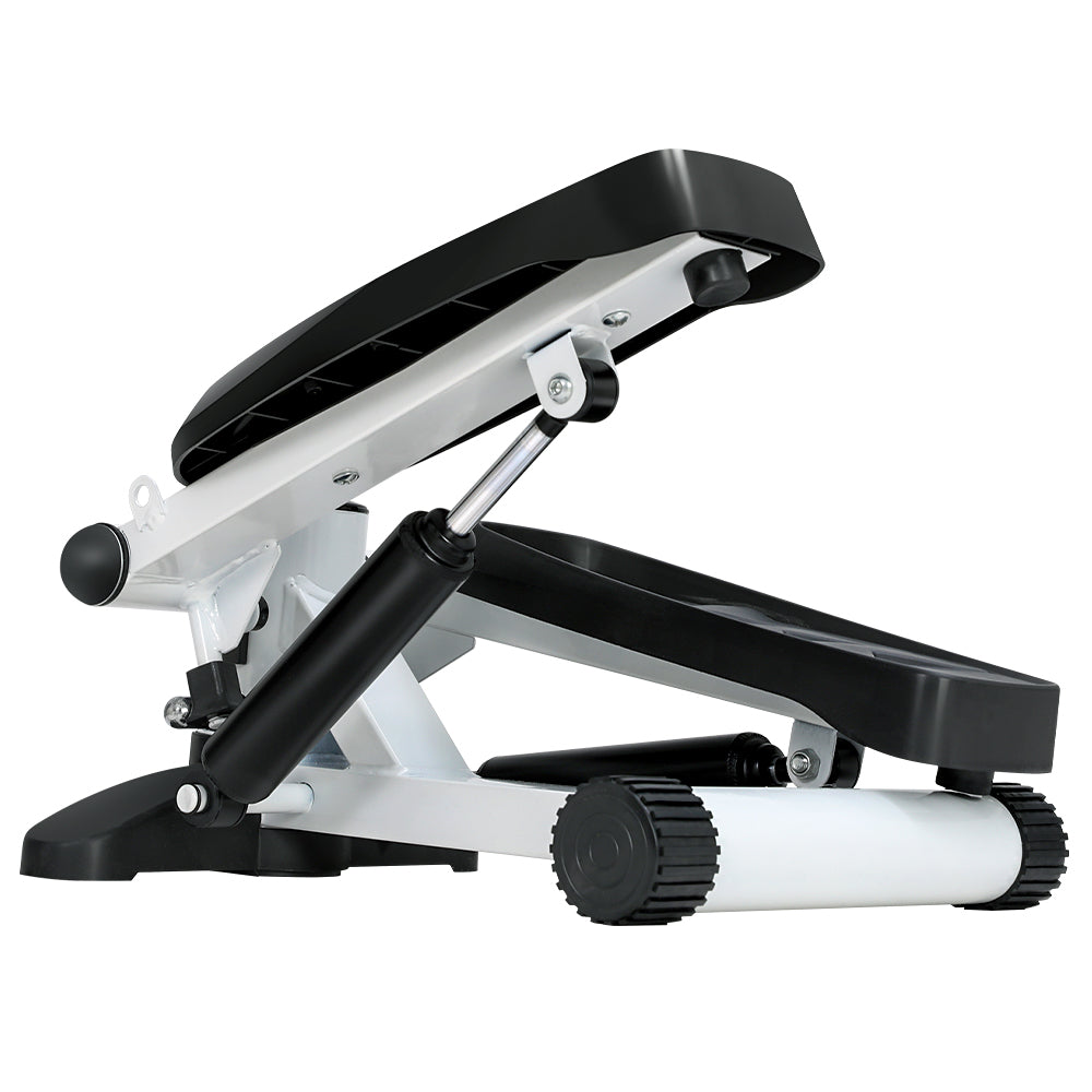 Folding Pedal Mini Stepper with Resistance Rope Mat Aerobic Trainer - Max User Weight 120kg
