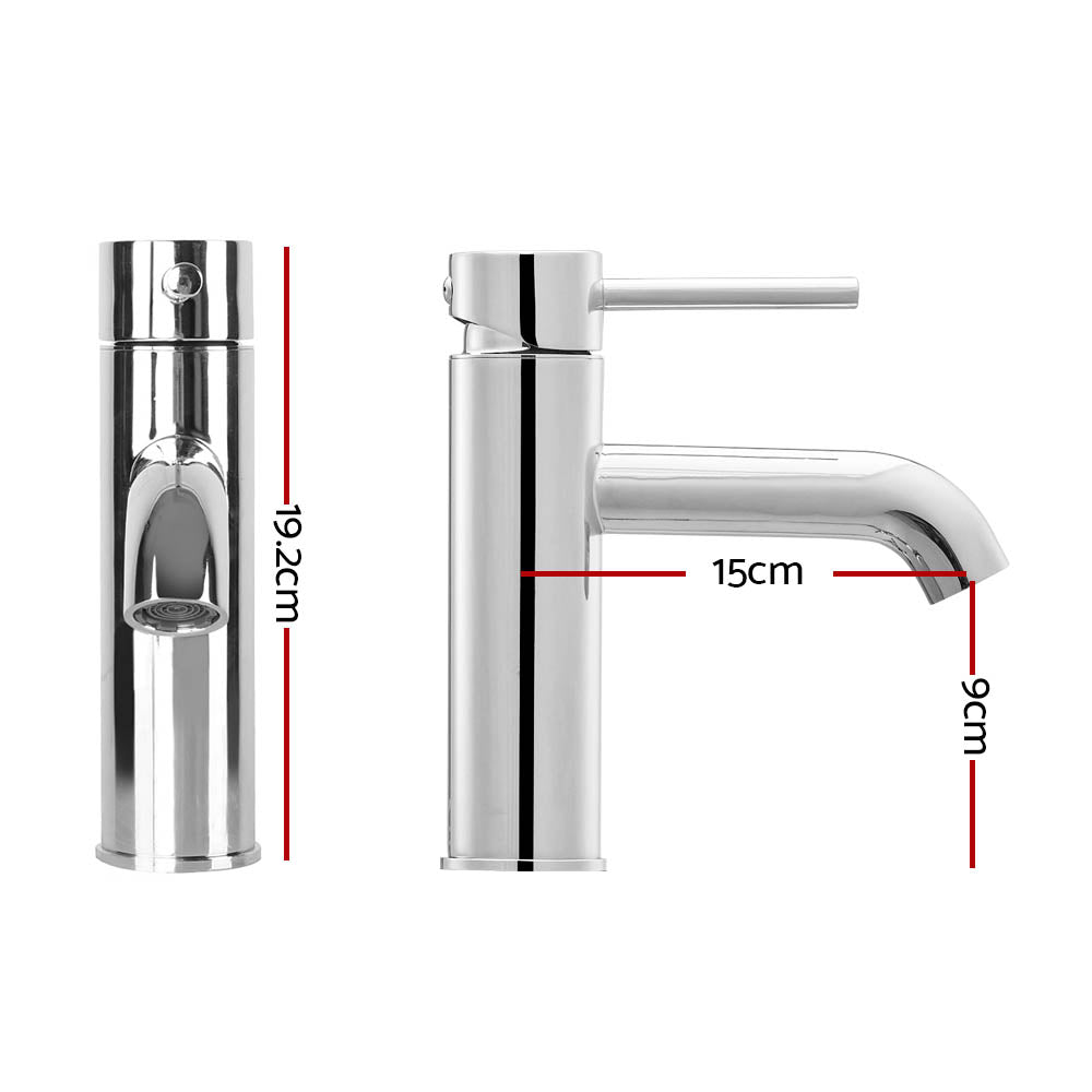Basin Mixer Tap Faucet Silver