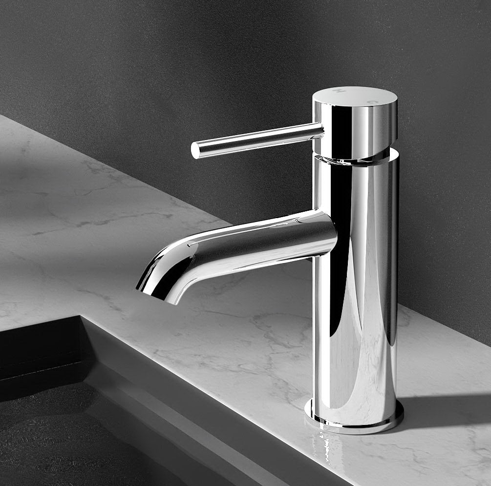 Basin Mixer Tap Faucet Silver