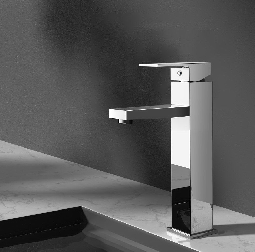 Basin Mixer Tap Faucet Silver