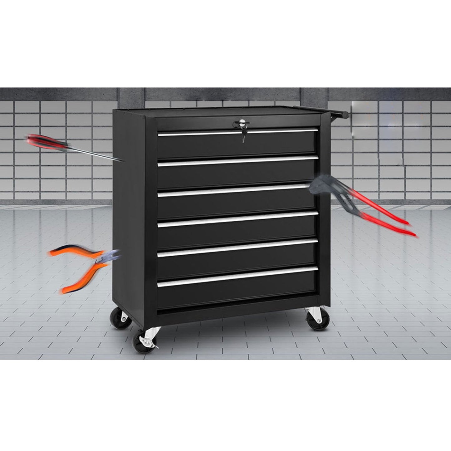 Tool Box Trolley - 6 Drawers