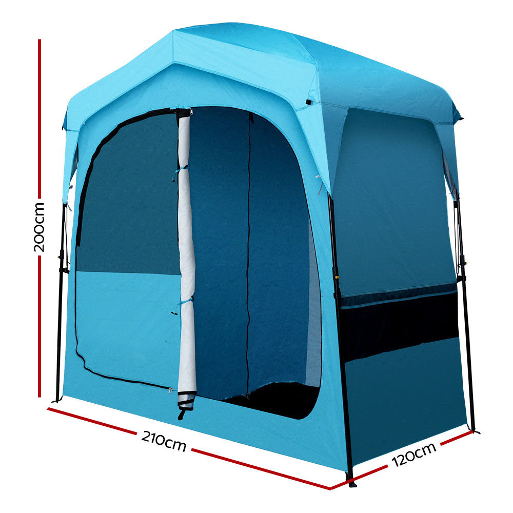 Pop up Camping Shower Portable Outdoor Tent - Blue