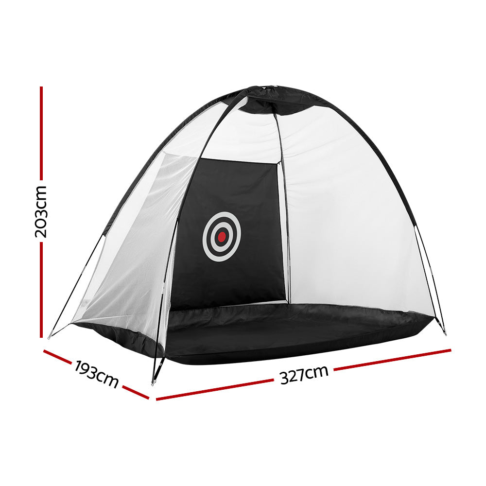 Golf Practice Net Tent Portable Training Aid Driving Target Mat Soccer - 3M