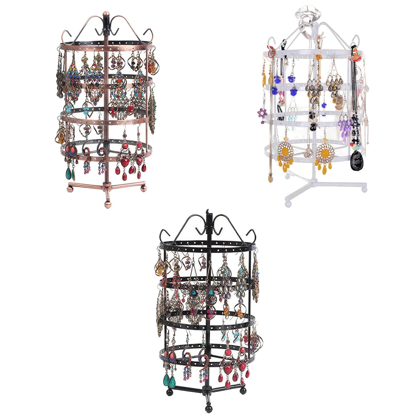 Stand Rack Hanger Jewelry Earring Necklace Holder Organizer