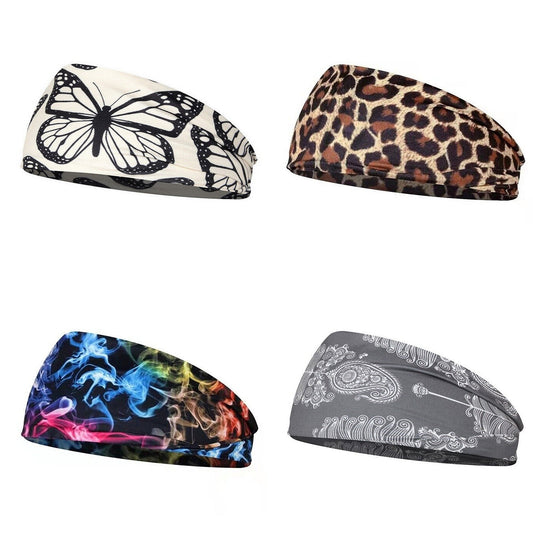 Wide Turban Elastic Bandana Women Yoga Sports Head Wrap