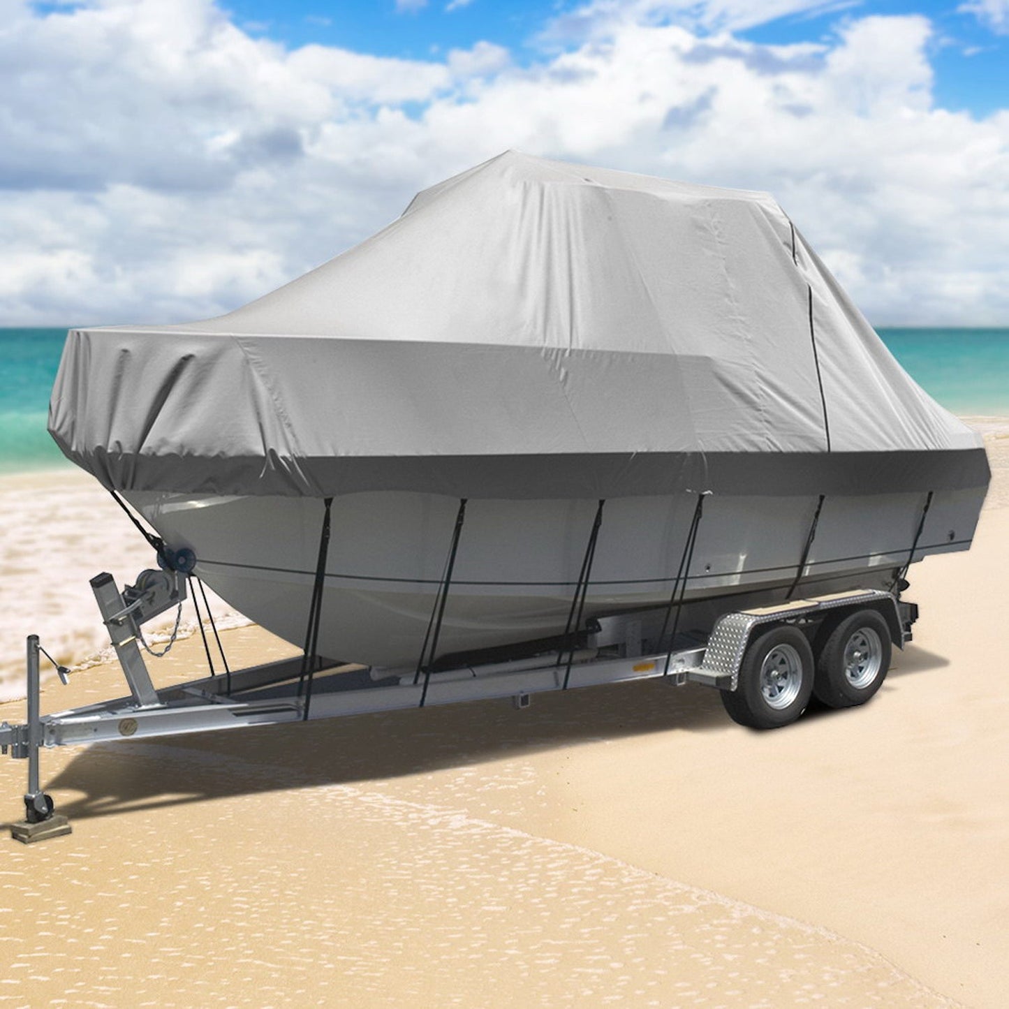 17 - 19ft Waterproof Boat Cover 600D