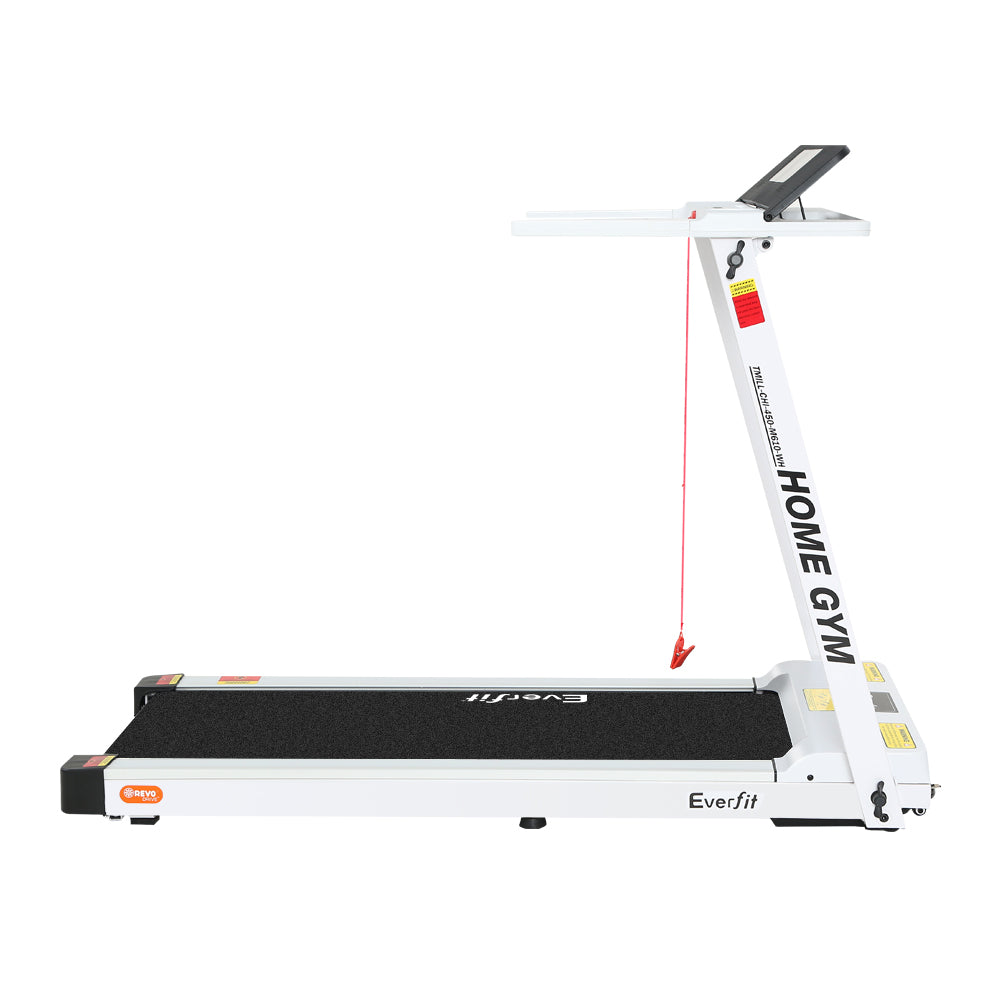 Treadmill Electric Fully Foldable Home Gym Exercise Fitness - White