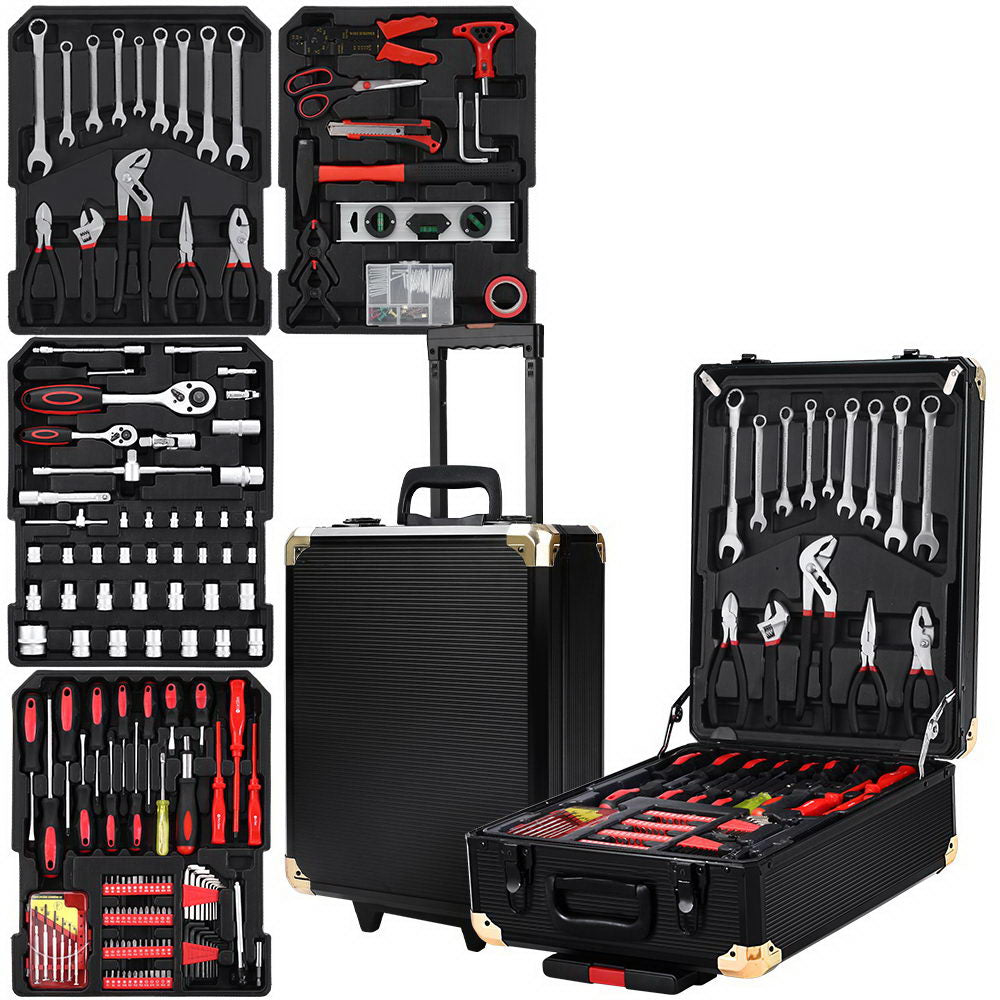 DIY Trolley Case Mechanic Box Toolbox Portable Set - 816pcs