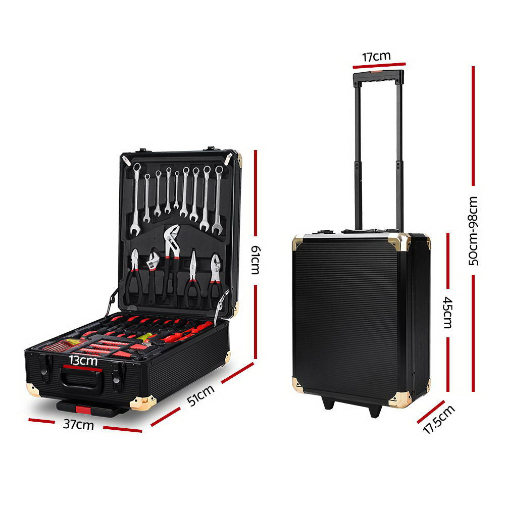 DIY Trolley Case Mechanic Box Toolbox Portable Set - 816pcs