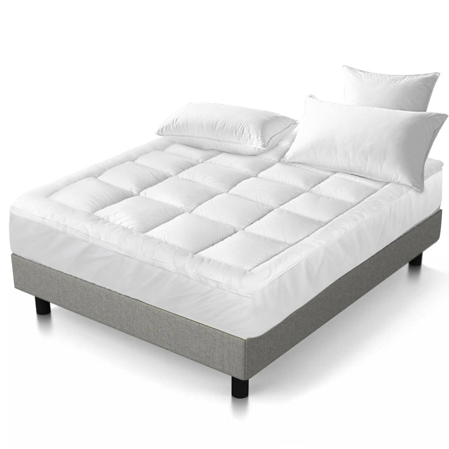 Bamboo Fibre Mattress Topper Protector - King