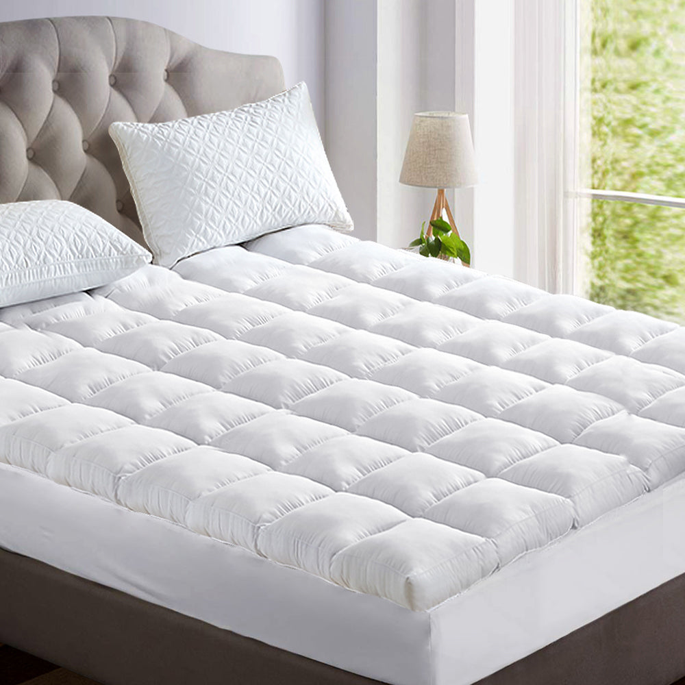 Bamboo Fibre Mattress Topper Protector - King