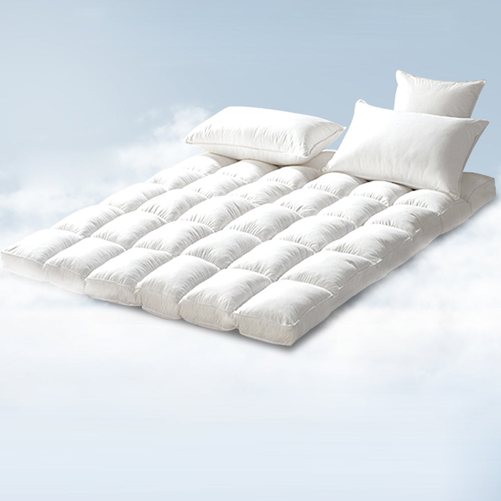 Bamboo Fibre Mattress Topper Protector - King Single