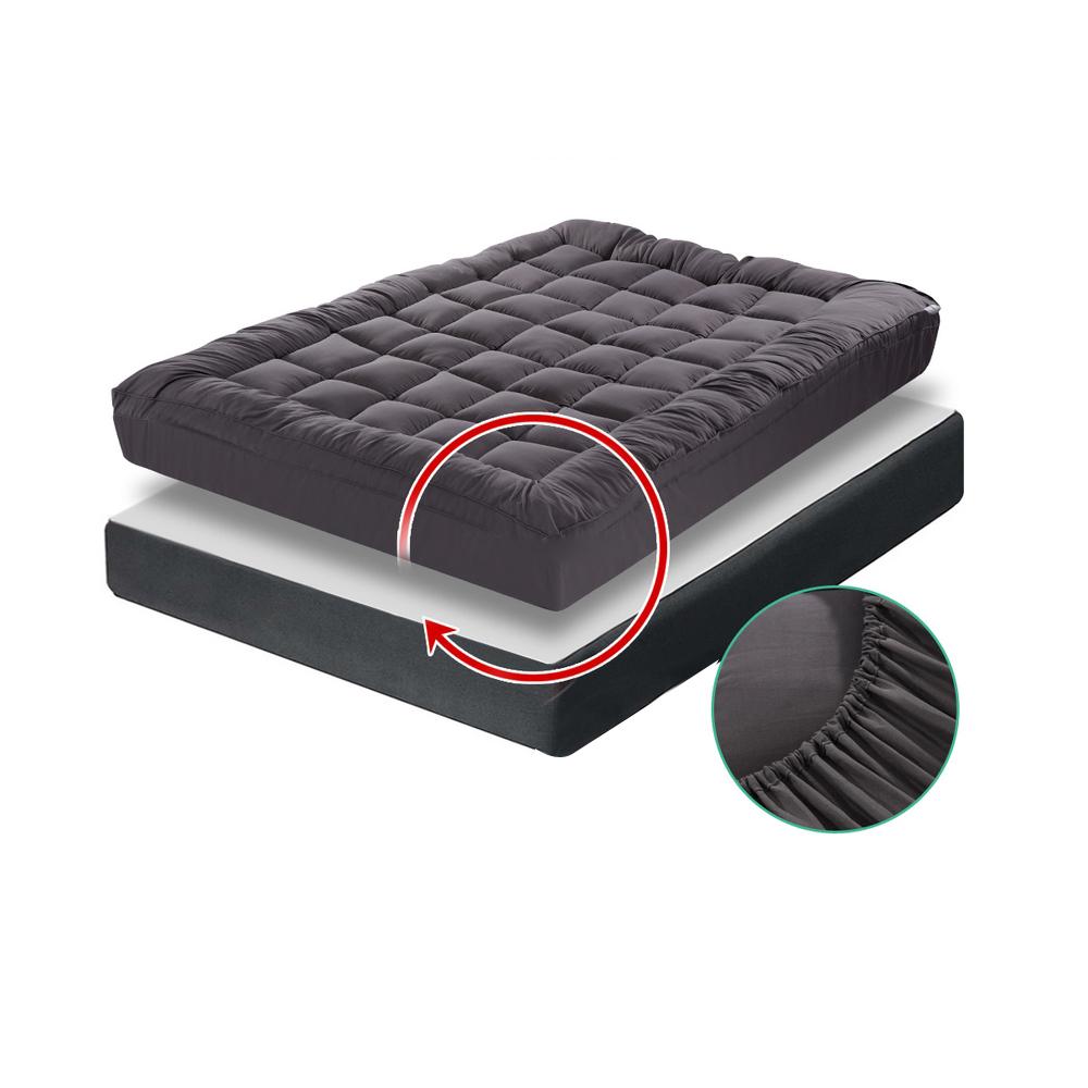 Bamboo Charcoal Filling Mattress Topper - King Single