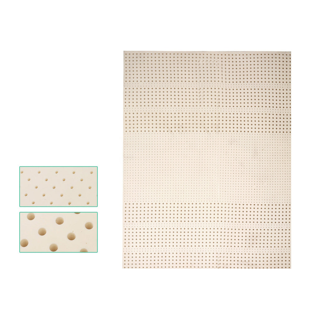 Pure Natural Latex Bed Topper7 zone 5cm - Queen