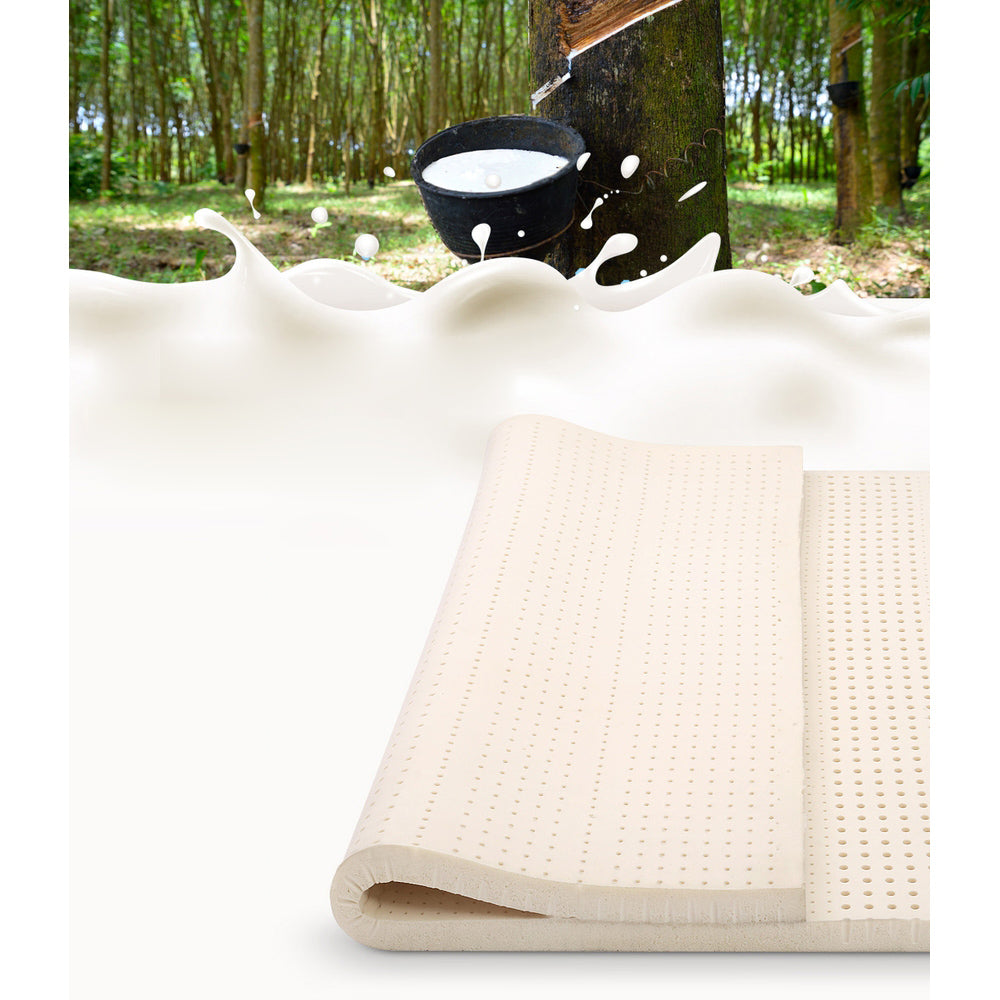7 Zone 5cm Comfort Natural Latex Mattress Topper - Double