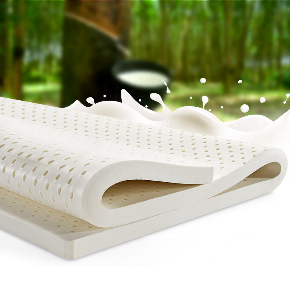 7 Zone 5cm Comfort Natural Latex Mattress Topper - Double