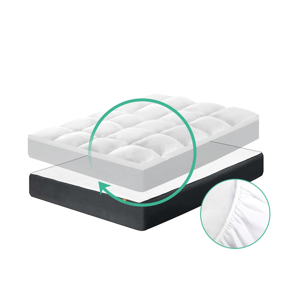 Microfibre Filling Mattress Topper 1000GSM - King