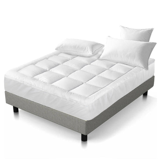 Bamboo Mattress Protector Topper Cover 1000GSM - Queen