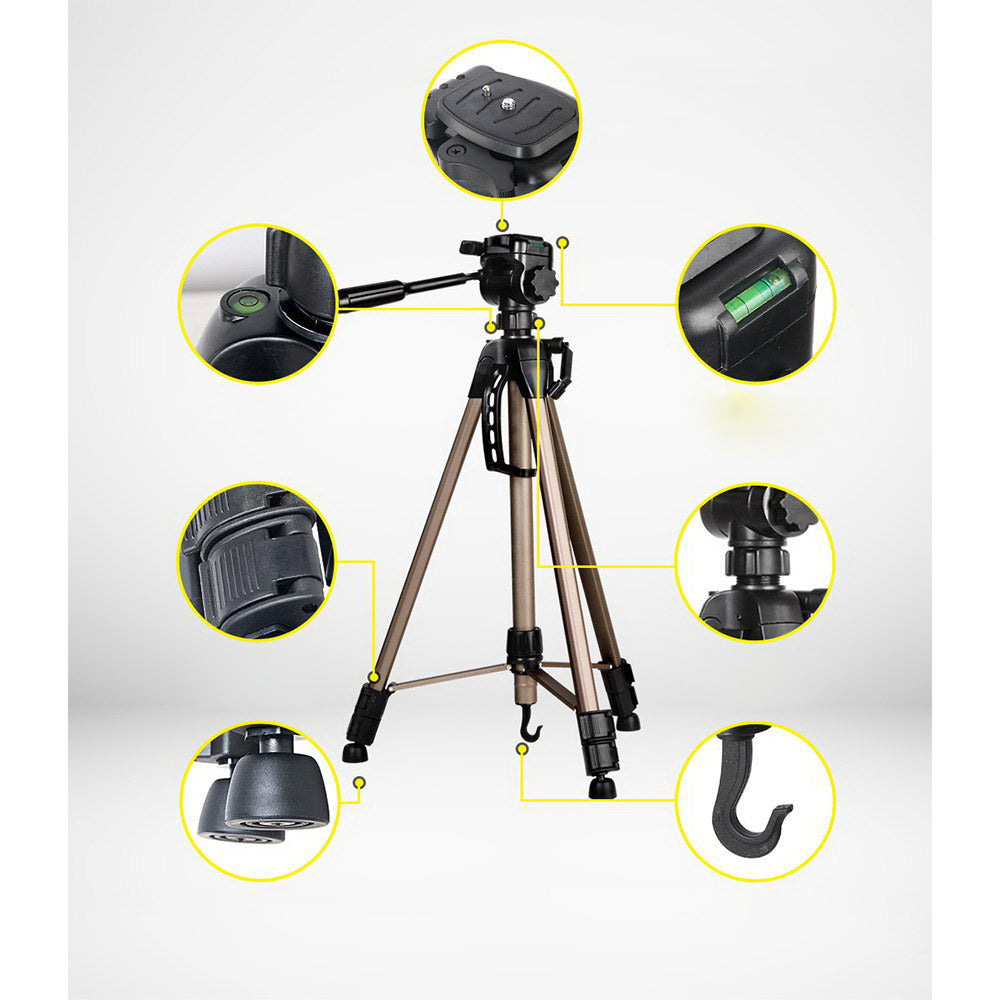 Dual Bubble Level Camera Tripod - 160cm