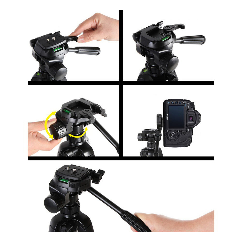 Dual Bubble Level Camera Tripod - 160cm
