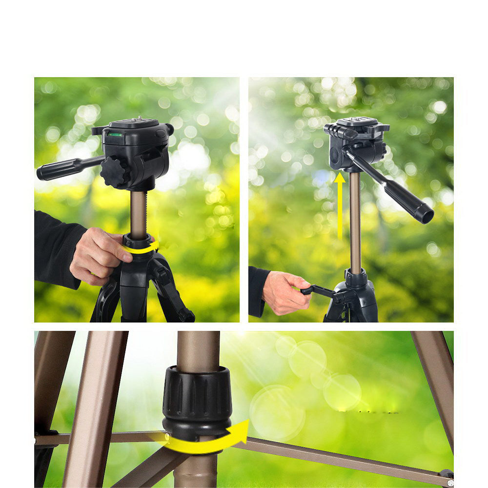 Dual Bubble Level Camera Tripod - 160cm