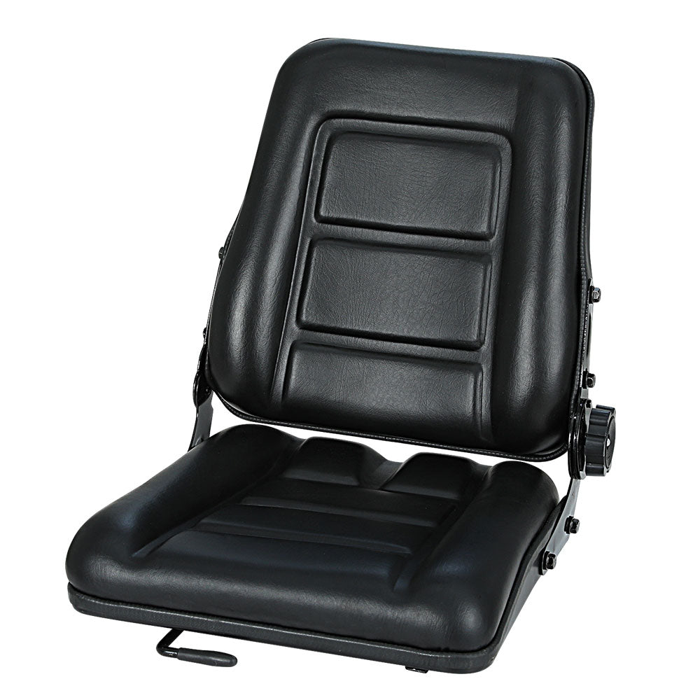 Adjustable Tractor Seat Truck Universal Backrest Chair - Black
