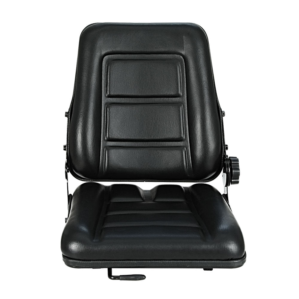 Adjustable Tractor Seat Truck Universal Backrest Chair - Black