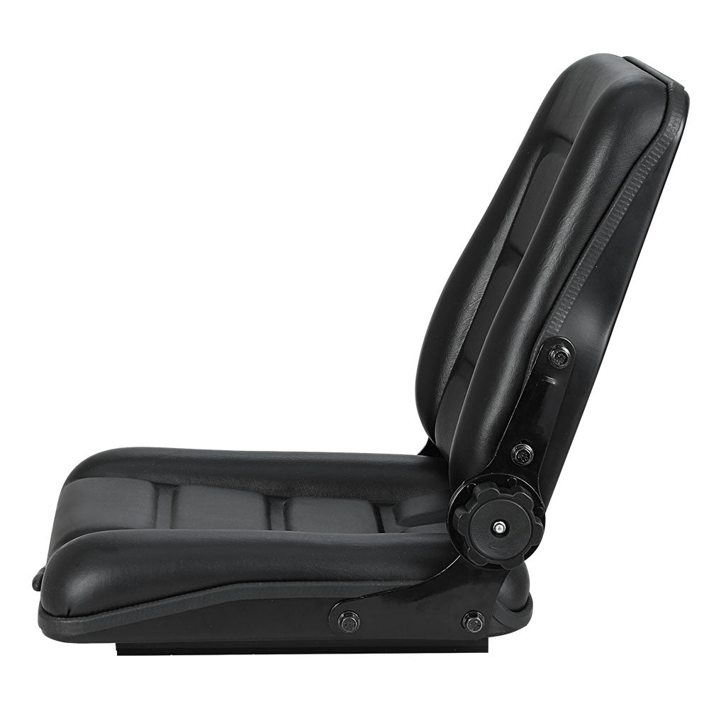 Adjustable Tractor Seat Truck Universal Backrest Chair - Black