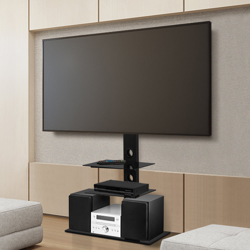 Floor TV Stand with Bracket 32 - 70 inch - Black