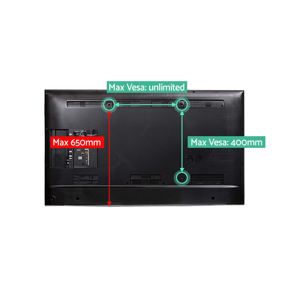 Universal Table Top TV Mount Stand Bracket - Black