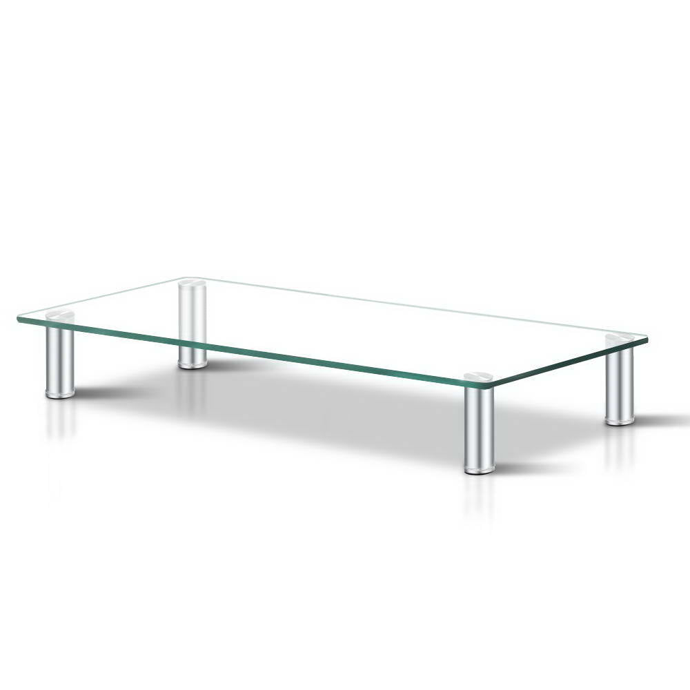 Desk Stand Monitor Riser - Tempered Glass